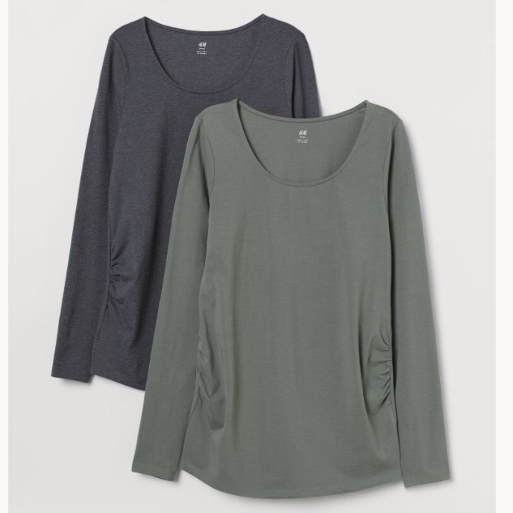 H&M Maternity 2-pack jersey small long sleeve tees